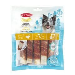 Best Friend Double fylld tuggrulle anka 12 cm 5 st. 160 g