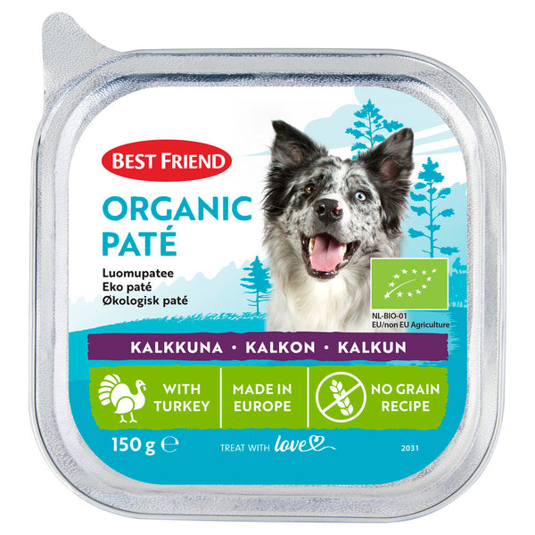 Best Friend Eko paté med kalkon för hundar 150g