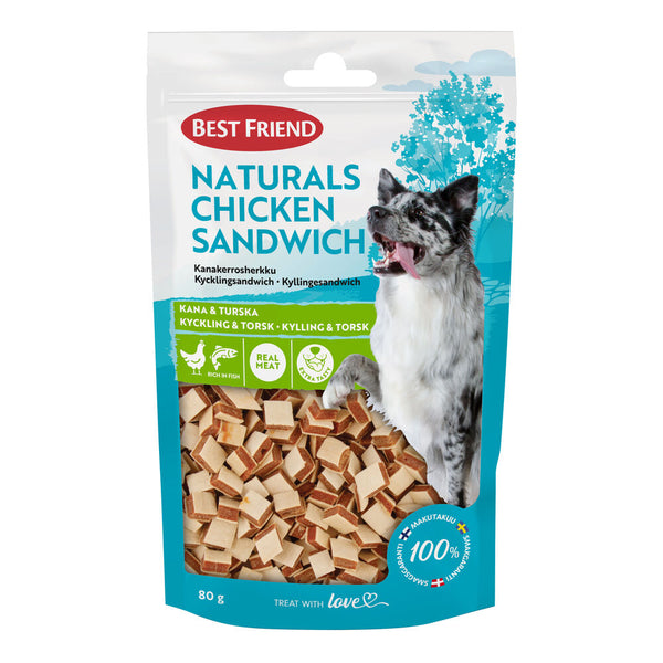 Best Friend Naturals kyllingesandwich 80 g