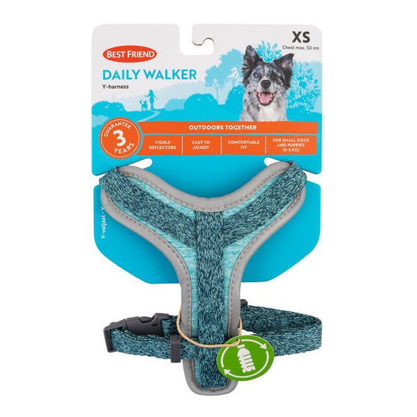Best Friend Daily Walker hunde Y-sele XS, 0-5kg, 35-50 cm, assorterede farver
