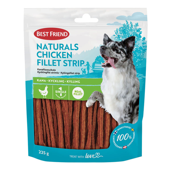 Best Friend Naturals kyllingefilet strip 225 g