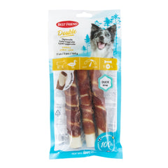 Best Friend Double fylld tuggrulle anka 17 cm 3 st. 160 g