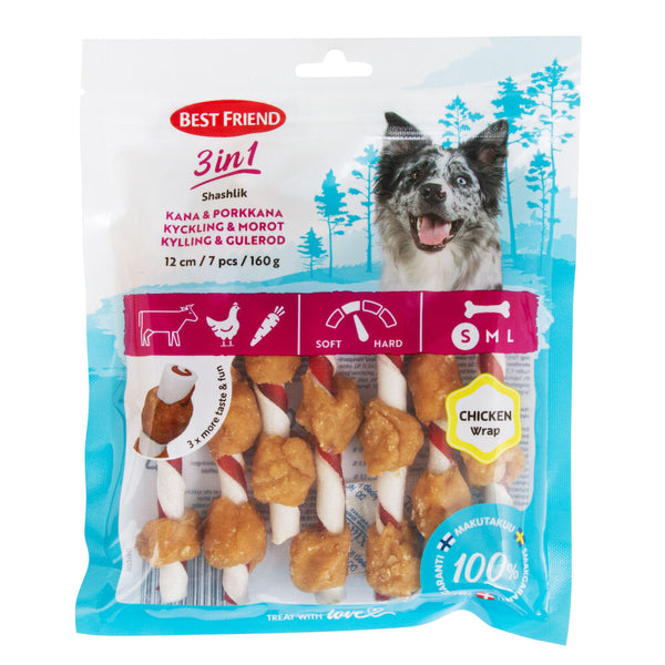 Best Friend 3 in 1 Shashlik chicken & carrot 12 cm 7 pcs. 160 g