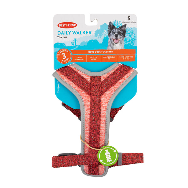 Best Friend Daily Walker hunde Y-sele S, 5-15 kg, 50-65 cm, assorterede farver
