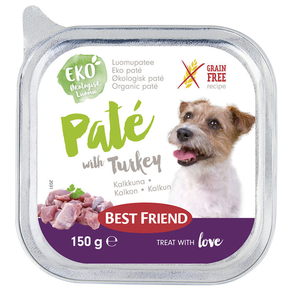 Best Friend Eko paté med kalkon för hundar 150g