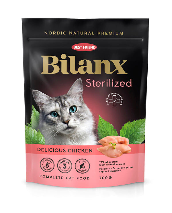 Best Friend Bilanx Sterilized kylling tørfoder til katte 700 g