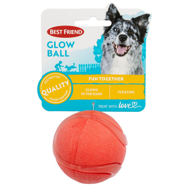 Best Friend Glow Ball hundboll, sorterade färger