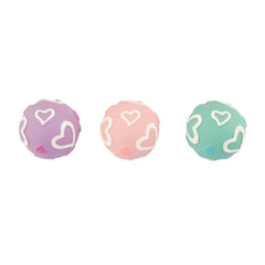 Best Friend Heart Ball latexleksak för hund, sorterade färger