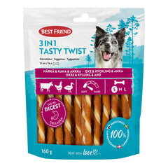 Best Friend 3in1 Tasty Twist stick 12 cm 16 pcs 160 g