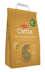 Best Friend Cattia Återbrukat växtbaserat kattströ 6 L