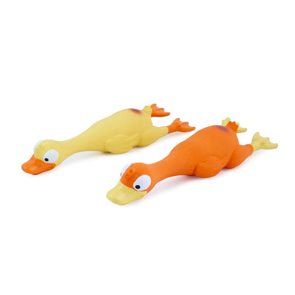 Best Friend Big Duck latexlegetøj til hunde, assorterede farver