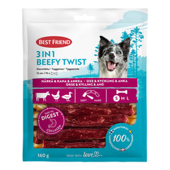 Best Friend 3in1 Beefy Twist stick 12 cm 10 pcs 160 g