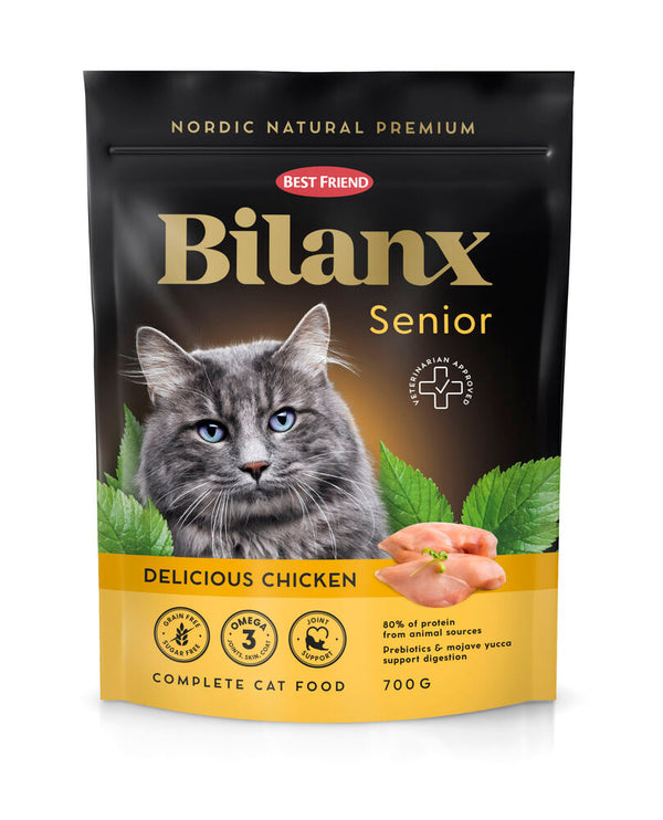 Best Friend Bilanx Senior kylling tørfoder til katte 700 g