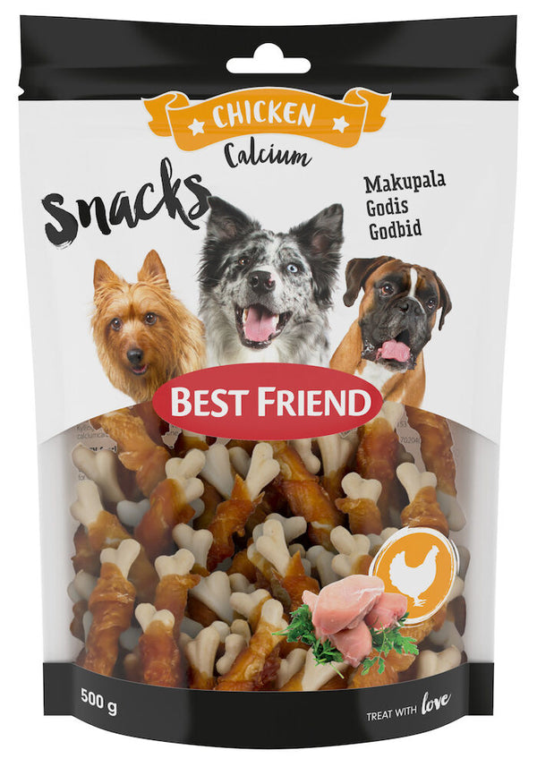 Best Friend Calcium Snacks godis med kycklingfilé