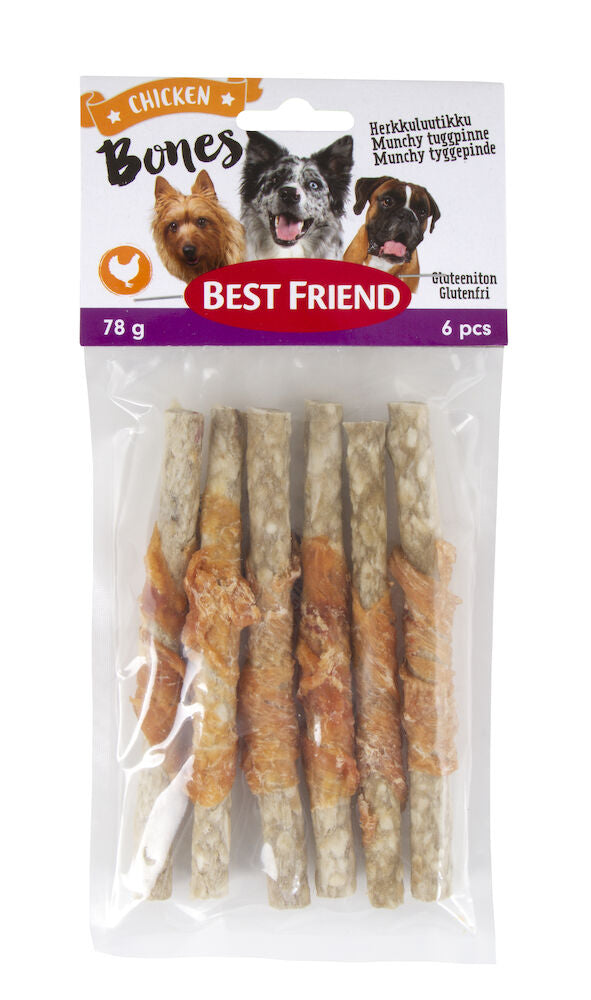 Best Friend Bones herkkuluutikku kanafileellä