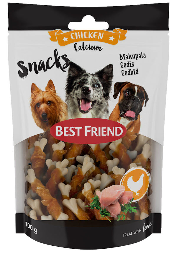 Best Friend Calcium Snacks godis med kycklingfilé