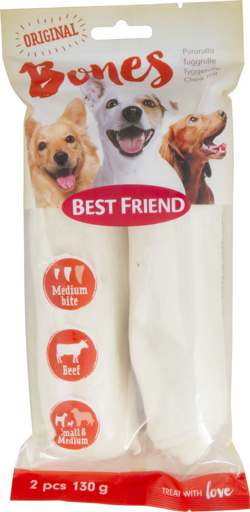 Best Friend Bones vit tuggrulle M