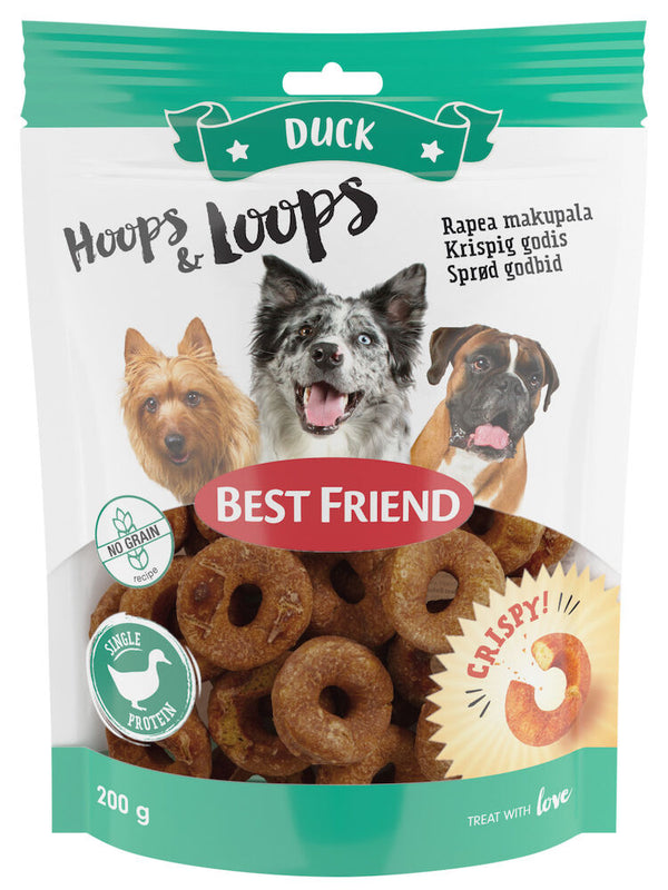 Best Friend Hoops & Loops krispig anka godis