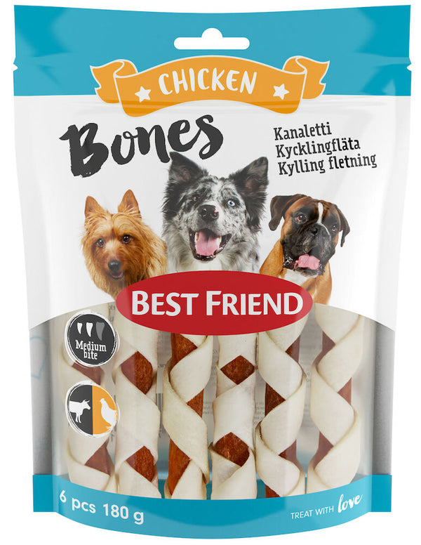 Best Friend Bones kycklingfläta  