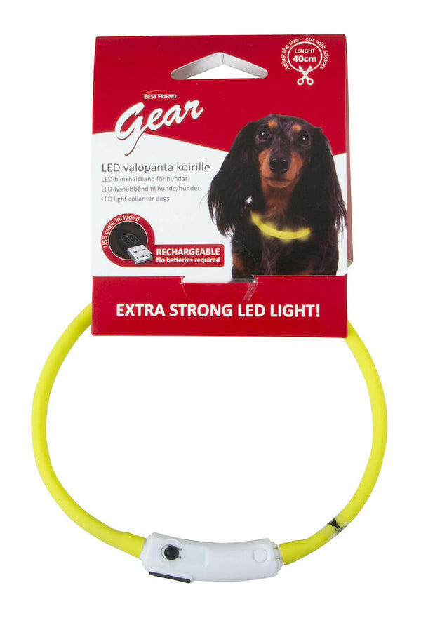 Best Friend  LED-blinkhalsband för hund