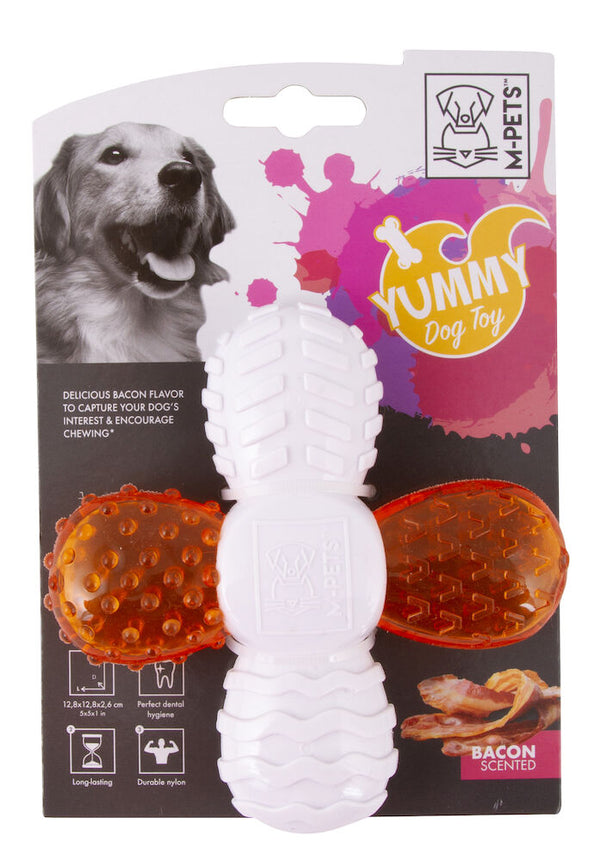 M-Pets YUMMY toy with bacon flavor