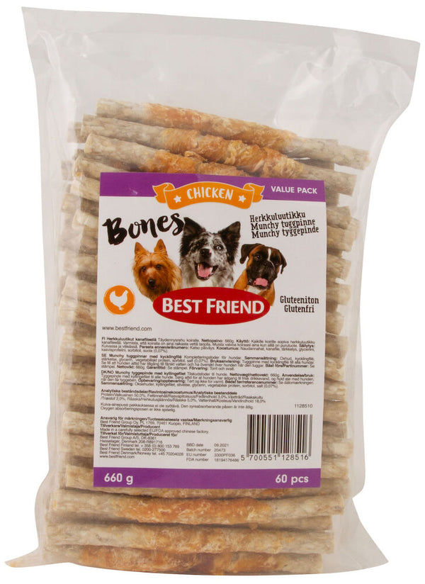 Best Friend Bones munchy tyggepinde med kyllingefilet