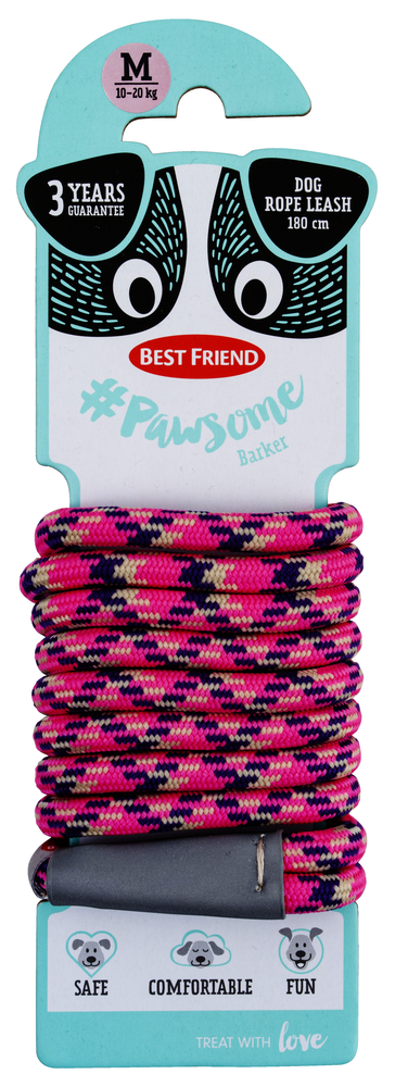 Best Friend #Pawsome Barker dog rope leash