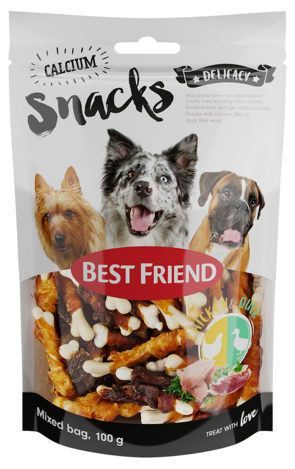 Best Friend Calcium snack treat with chicken/duck fillet