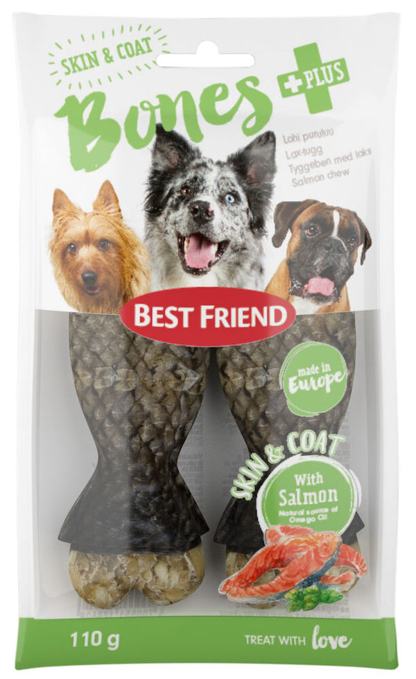 Best Friend Bones Skin & Coat chew + salmon